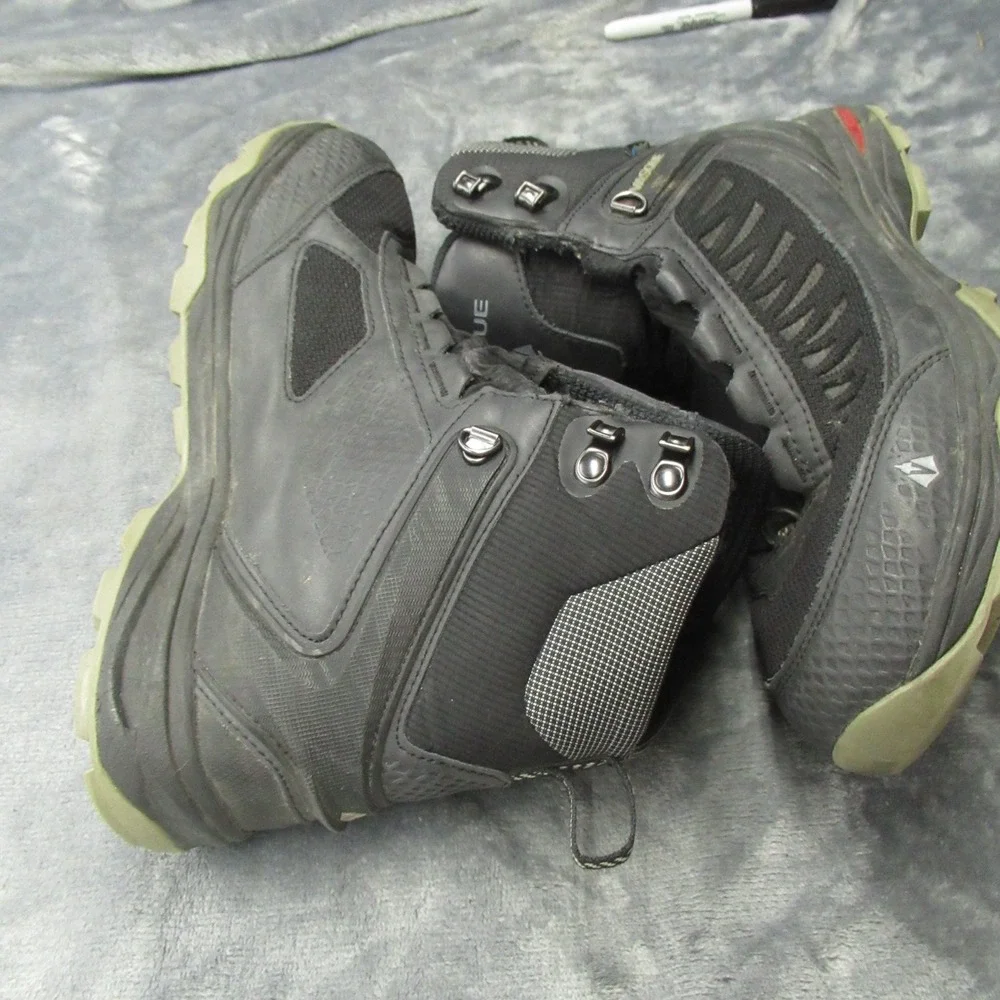 Vasque Mens Boots 9M Coldspark Black Waterproof‎ Hiking Trail Rugged Mid Lace